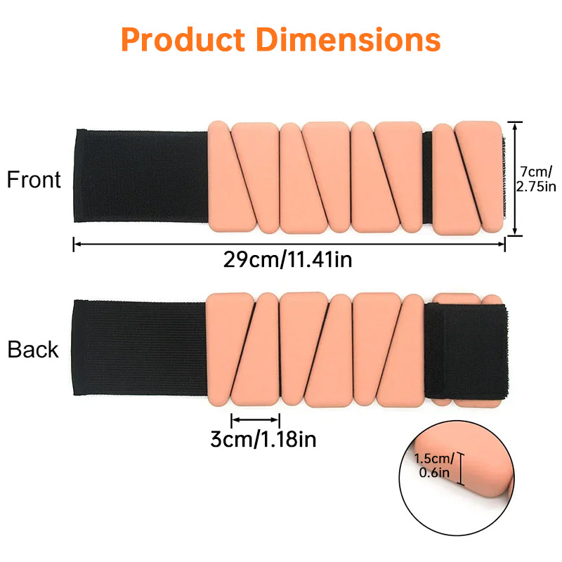 Ankle Weights, Wrist Weights 0.5lb Each - Adjustable Weighted Straps for Running, Walking, Fitness, Yoga, Workout