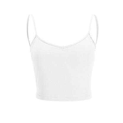 U Back Sport Underwear Push-up High Support Yoga Bra Gym Elastic Beautiful Workout Crop Top Women Thin Shoulder Strap