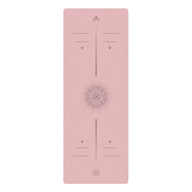 Matte PU Natural Rubber Yoga Mat Non-Slip Durable Shock-Absorbing Exercise Dance Fitness Premium Mat
