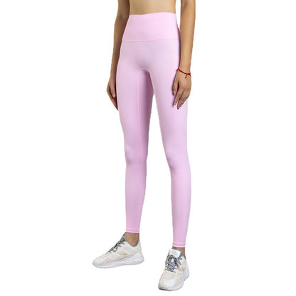 Yoga Clothes Without T-Line Exercise Fitness Pants For Women Tight Peach Hip Pants High Waist Nude Yoga Pants