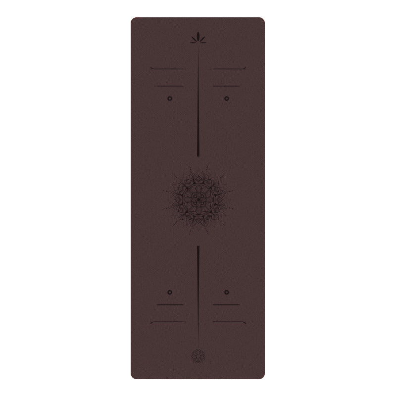 Matte PU Natural Rubber Yoga Mat Non-Slip Durable Shock-Absorbing Exercise Dance Fitness Premium Mat