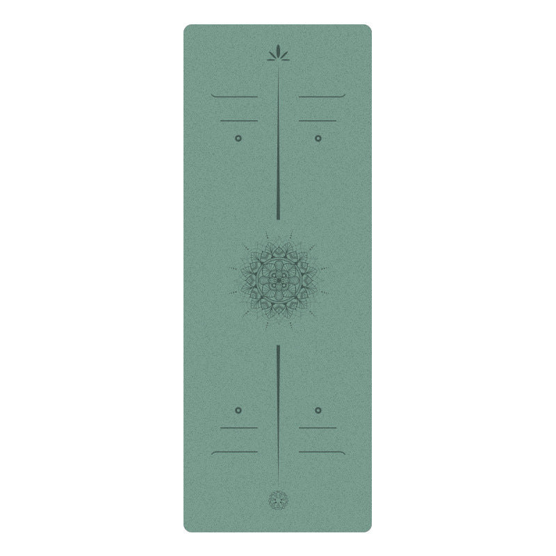 Matte PU Natural Rubber Yoga Mat Non-Slip Durable Shock-Absorbing Exercise Dance Fitness Premium Mat