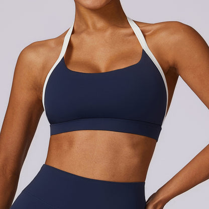 Hanging neck yoga quick drying sports bra running and fitness vest