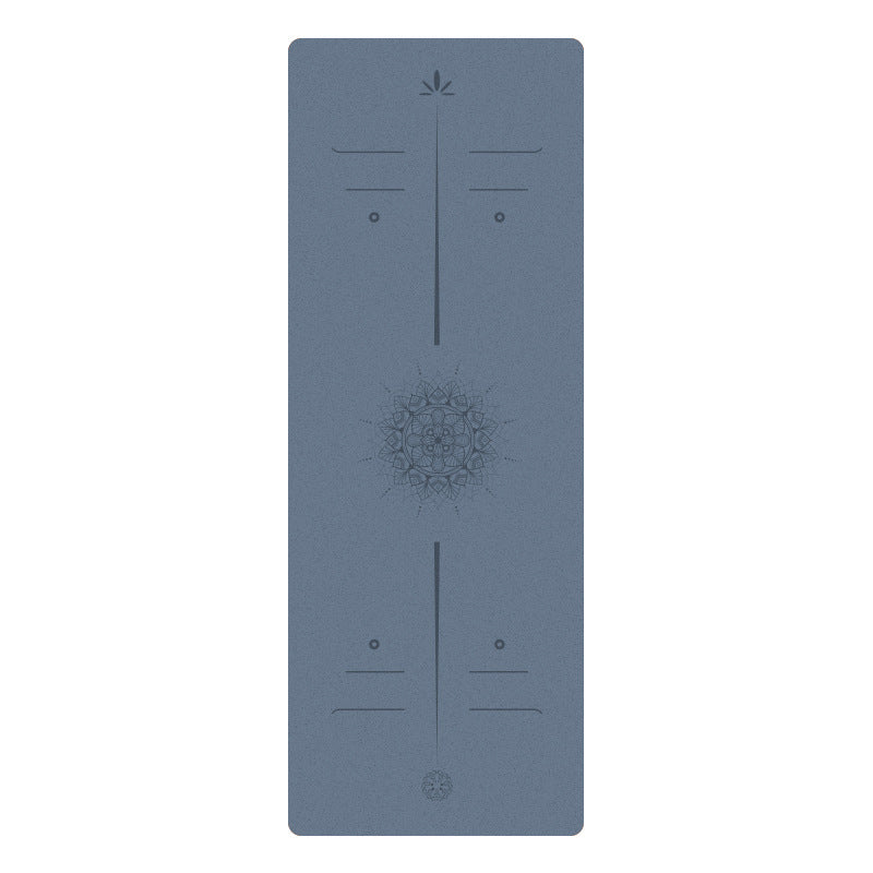Matte PU Natural Rubber Yoga Mat Non-Slip Durable Shock-Absorbing Exercise Dance Fitness Premium Mat