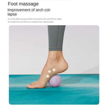 Silicone Yoga Ball Fitness Fascia Ball Pilates Neck Mask Ball Solid Foot Massage Ball
