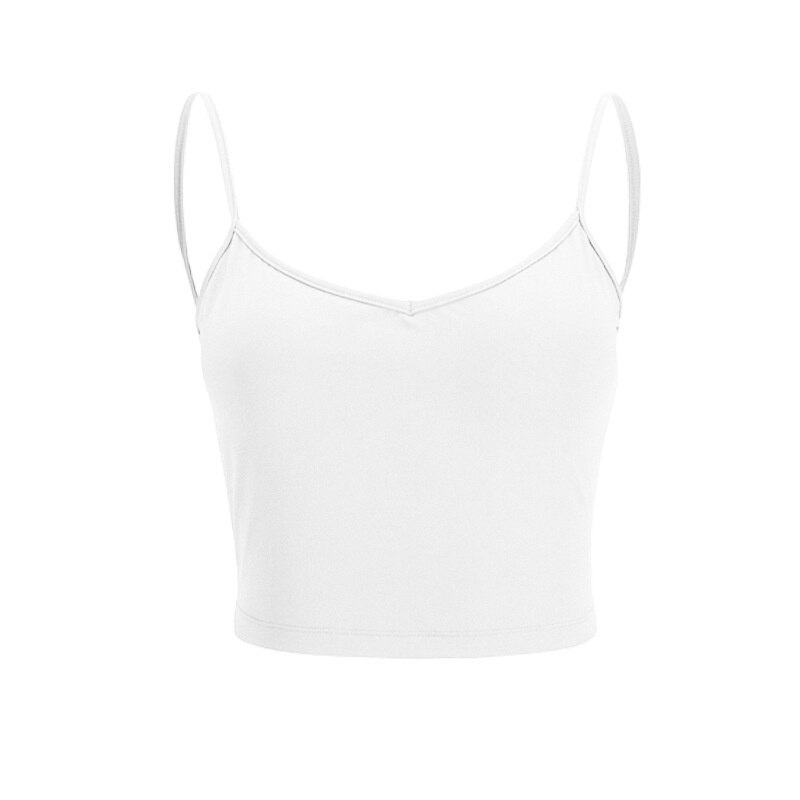 U Back Sport Underwear Push-up High Support Yoga Bra Gym Elastic Beautiful Workout Crop Top Women Thin Shoulder Strap