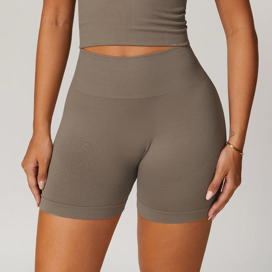 Tight high waisted yoga shorts