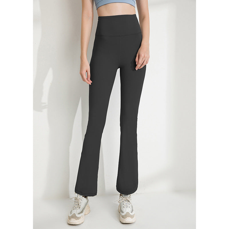 High Waist Slim Flare Pants For Women's Summer Fitness Yoga Exercise Dance Wide Leg Pants