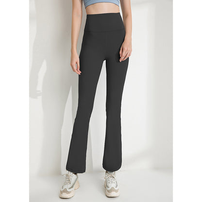 High Waist Slim Flare Pants For Women's Summer Fitness Yoga Exercise Dance Wide Leg Pants