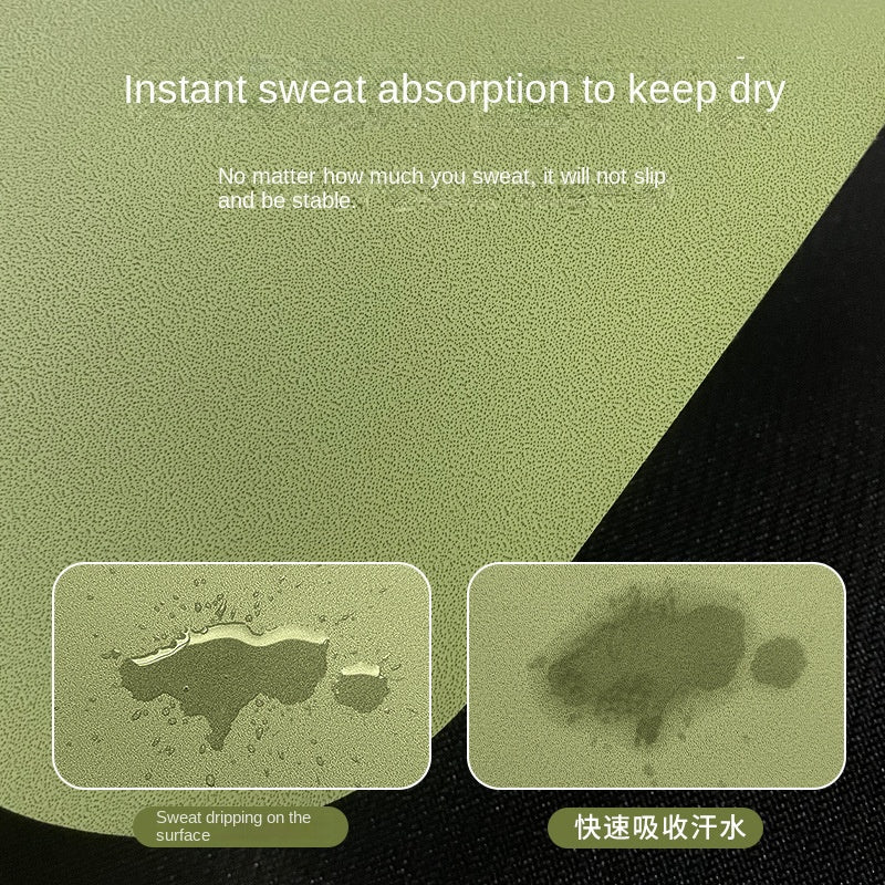 Matte PU Natural Rubber Yoga Mat Non-Slip Durable Shock-Absorbing Exercise Dance Fitness Premium Mat