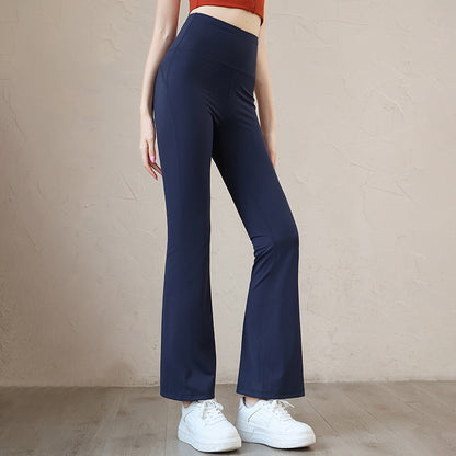 High Waist Slim Flare Pants For Women's Summer Fitness Yoga Exercise Dance Wide Leg Pants