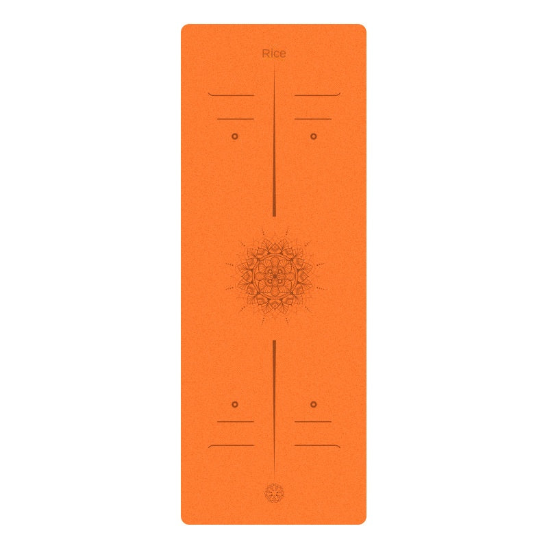 Matte PU Natural Rubber Yoga Mat Non-Slip Durable Shock-Absorbing Exercise Dance Fitness Premium Mat