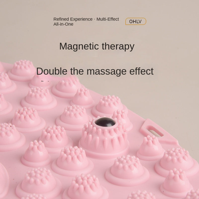 Foot Reflexology Mat, Acupressure Foot Massage Pad for Plantar Meridian Relief, Non-Slip Foot Step Mat for Slow Jogging & Sole Pressure Point Therapy