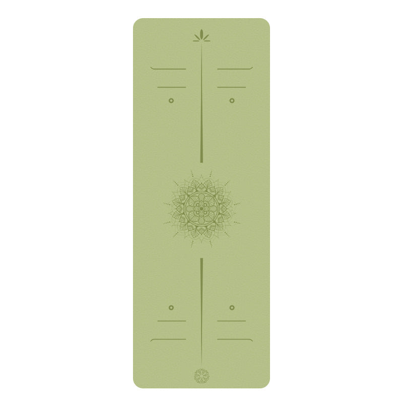 Matte PU Natural Rubber Yoga Mat Non-Slip Durable Shock-Absorbing Exercise Dance Fitness Premium Mat